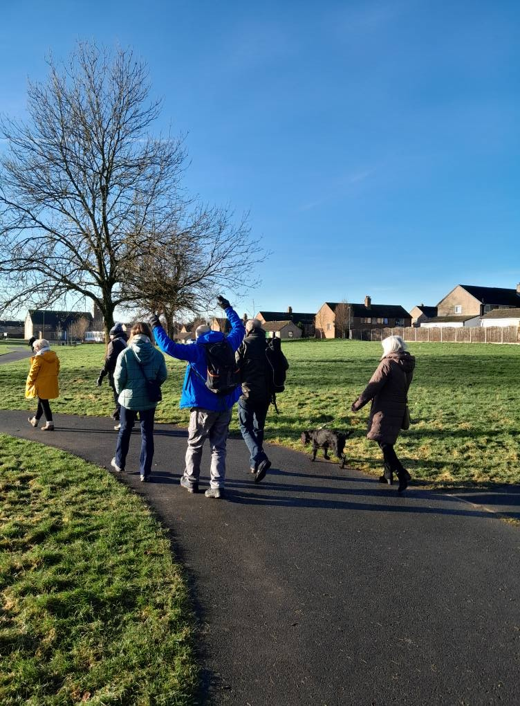 Group walk in Chances Park